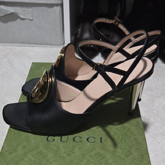 Gucci Interlocking G Heeled Sandals - Picture 2 of 6
